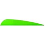 AAE ELITE PLASTIFLETCH 4"BRIGHT GREEN 100PK