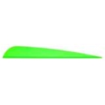 AAE ELITE PLASTIFLETCH 5"BRIGHT GREEN 100PK