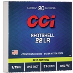 CCI 22LR MINI-MAG SHOTSHELL (20PAK) 1/15oz, 31 Grain