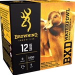 Browning 12 GA. 3" 1.1/4 OZ.#4 WATERFOWL AMMO, Extra Distance Plated Steel Shot