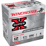 Winchester SUPER-X 12GA 2 3/4" 1OZ #6 GAME LOAD