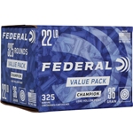 Federal 22 LR 36GR HV CHAMPION PLATED 325 RD BULK PACK