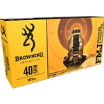 Browning 40 S&W 165GR FMJ AMMO 50 RD/BOX