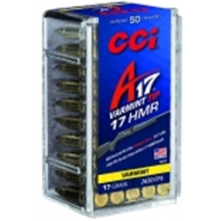 CCI A17 17HMR 17Gr. 50 Rds, Varmint Tip