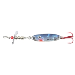 Northland Tackle "Macho" Whistler Prop Spoon, 3/8oz Silver Shiner