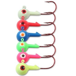 Northland Tackle Super-Glo Jig, 3/8 OZ, Multi Color- 4 PER PACK