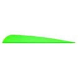 AAE ELITE PLASTIFLETCH 5"BRIGHT GREEN 100PK