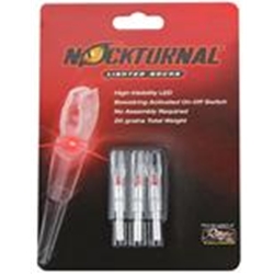 Nockturnal NOCKTURNAL S (6.5mm) LIGHTED NOCKS RED 3PK