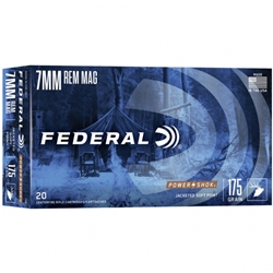 Federal 7MM REM MAG - 175 GR. SP "POWER-SHOK"