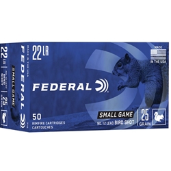 Federal 22 LR BIRD SHOT PER/BOX