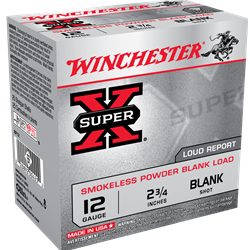 Winchester 12 Ga. SuperX Smokeless Powder Blank Load/Popper