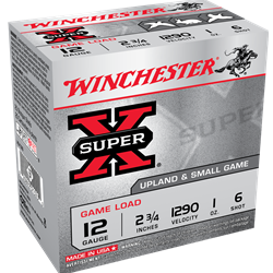 Winchester SUPER-X 12GA 2 3/4" 1OZ #6 GAME LOAD