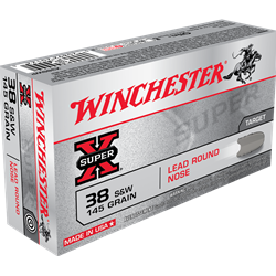 Winchester 38 S&W 145GR LEAD RN