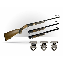 Revolution Arms TRI-SS SINGLE SHOT 3 BARREL COMBO, 410/12/20Ga (410 20" 
, 20 Ga 24", 12 Ga 26")