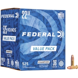 Federal 22 LR 36GR HV 525 RD BULK PACK