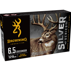 Browning 6.5 CREEDMOOR 129GR SILVER SERIES SP AMMO