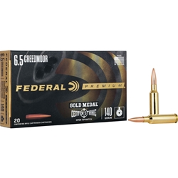 Federal GOLD MEDAL 6.5 CREEDMOOR 140GR CENTERSTRIKE AMMO