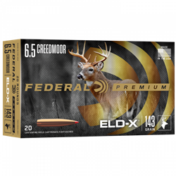 Federal 6.5 CREEDMOOR 143GR ELD-X AMMO