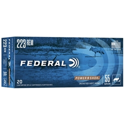 Federal 223 REM 55GR HI-SHOK SP