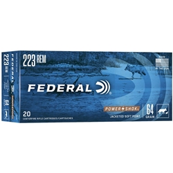 Federal 223 REM 64GR HI-SHOK JSP