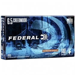 Federal 6.5 CREEDMOOR 140GR SP POWER-SHOK