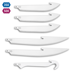 Outdoor Edge 350 (3.5") COMBO REPLACEMENT BLADES SET 6-PACK - STAINLESS