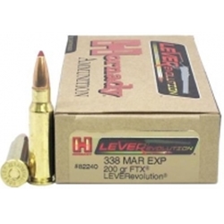 Hornady 338 MARLIN 200GR FTX AMMO