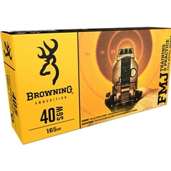 Browning 40 S&W 165GR FMJ AMMO 50 RD/BOX