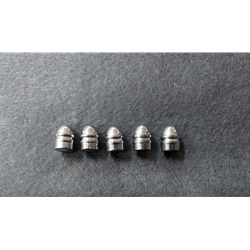 H&C 5 EA, 38 Cal round-nose lead bullets for 38RF reloadable cases