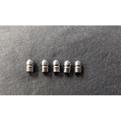 H&C 5 EA, 32 Cal round-nose lead bullets for 32RF reloadable cases