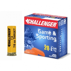 Challenger 20 GA 2.75" 7/8 OZ. #7.5 TARGET LOAD