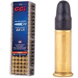 CCI 22LR SUB- SONIC 40GR BLUE POLYCOAT