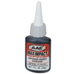 AAE (Arizona Archery Enterprises INC.) MAX IMPACT BLACK INSERT ADHESIVE .7oz