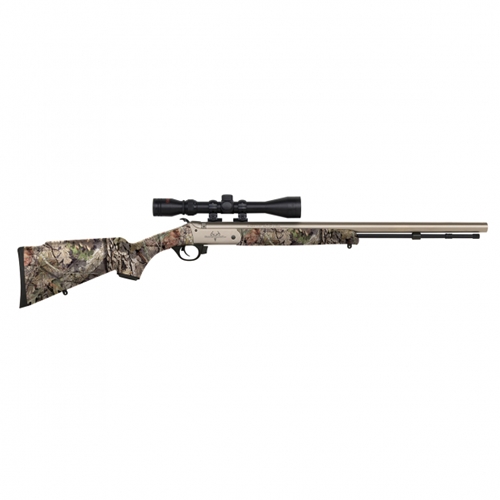 Traditions BUCKSTALKER G2 VISTA CAMO/SS 50 CAL W/ 3-9X40 SCOPE & CASE, 24"